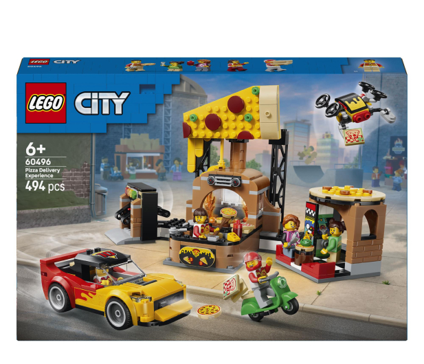 LEGO CITY 60496 Dostawa pizzy z pojazdami - 1529819 - zdjęcie